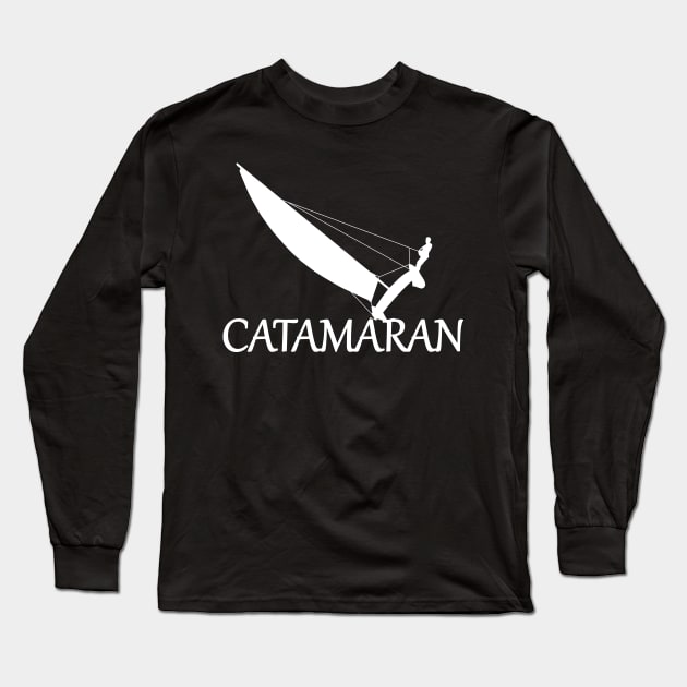Catamaran - trapeze sailing Long Sleeve T-Shirt by der-berliner